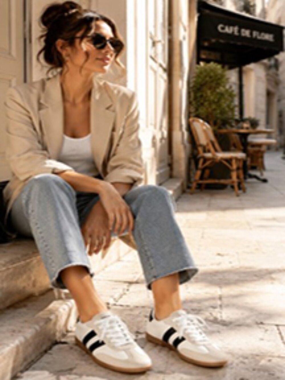 Dolce Vita DV Revie Retro Sneakers White Black Gum Sole NWB Women's 10